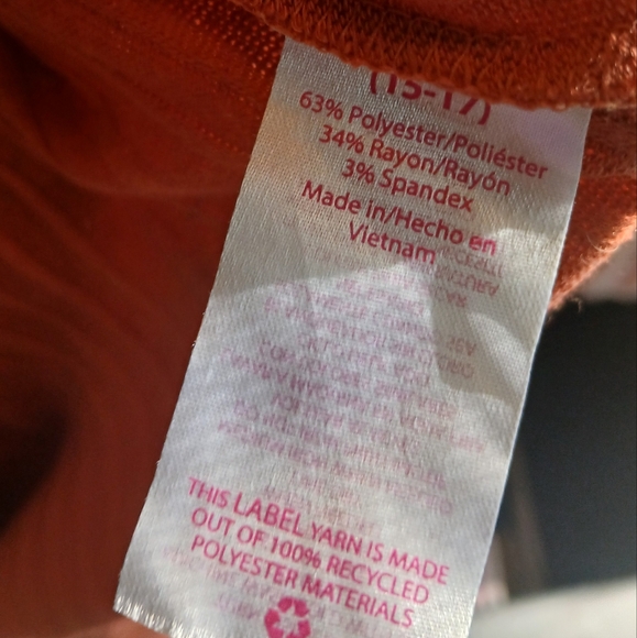 NO BOUNDARIES WOMEN'S XL PEACH SUMMER TEE-SHIRT - Picture 4 of 4